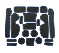 Car Door Groove Mat Rubber Interior Cup Holder Anti-slip For BR-V For Mobilio 2015 2016 2017(Blu,Rhd)
