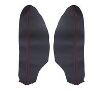 Car Door Handle Armrest Panel Cover for Accord ottava generazione coupe 2008-2012(RHD), Microfiber Leather Interior Door Panel Trim Interior Accessories,B/Black~red