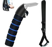 Car Door Handle Assist for Disabled, Blue Mobility Aid Grab Handle, Auto Cane for Seniors, Car Assistance for Easy Entry & Exit, Car Grab for Elderly with 3.8cm Wide Strap