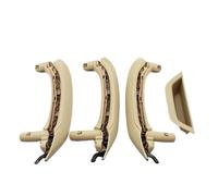 Car Door Handle Bowl Cover LHD RHD Interior Door Armrest Pull Handle with Leather Cover Assembly, For X3 X4 F25 F26 2010 2011 2012 2013 2014 2015 2016(Rhd 67pcs Beige)