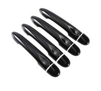 Car Door Handle Bowl,Front and Rear Door Handle Covers,Car Styling Accessories,for Renault Megane Megane Scala Clio Lutecia,No-Hole No-Smart Baked Enamel Black