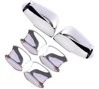 Car Door Handle Chrome Car Exterior Door Handle for Toyota for Tacoma 2016-2022 Bowl Side Mirror Cover Silver ABS Trim 6Pcs