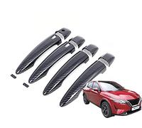 Car Door Handle Cover Carbon Fiber Style for Qashqai J12 2022-2023 Exterior Door Handle Trim Door Handle Protector Sticker Panel Exterior Accessories