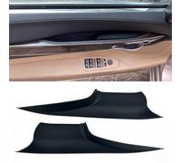 Car Door Handle Cover Fit For BMW 7 Series F01 F02 730Ld 740i 740Li 750i 750Li 760Li 2009-2015 Front Row Left and Right Interior Door Pull Handles Protective Decorate Covers (F01 F02 Front Row Black)