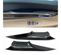 Car Door Handle Cover Fit For BMW 7 Series F02 730Ld 740 Li 750Li 760Li 2009-2015 Front Row Left and Right Interior Door Pull Handles Protective Decorate Covers (F01 F02 Front Row Carbon Fiber Color)
