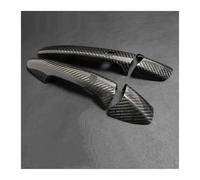 Car Door Handle Cover for B&ENZ A B C E GLA GLK CLA W218 W212 Dry Real Carbon Fiber Car Exterior Door Handle Grab Cover Trim Sticker Styling(C)