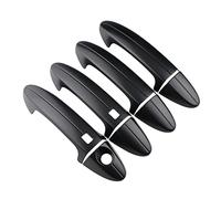 Car Door Handle Cover For Ford For Ecosport 2013-2017 Accessories ABS Chrome Exterior Door Bowl Protector Cover Car Door Handle Sticker (Color : Door handle black)
