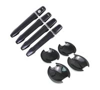 Car Door Handle Cover for M&ITSUBISHI for Outlander for Lancer ASX 2008-2020 ABS Chrome Carbon Fiber Car Door Handle Bowl Cover Sticker Styling Accessories(Style2)