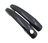 Car Door Handle Cover for Peugeot 2008 A94 MK1 2013-2019 Car Door Handle Covers Scratch Proof Styling Trim Exterior Part Auto Accessories(Carbon a)