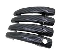 Car Door Handle Cover for Peugeot 2008 A94 MK1 2013-2019 Car Door Handle Covers Scratch Proof Styling Trim Exterior Part Auto Accessories(Carbon B)