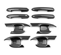 Car Door Handle Cover for T&oyota for Highlander XU70 2020 2021 2022 2023 Door Handle Cover Car Exterior Side Protector Chrome Scratch Protection(A and B Carbon)
