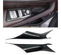 Car Door Handle Cover Left and Right Interior Door Pull Handles Protective Decorate Covers Fit For BMW 5 Series G30 G31 2017-2022 520i 520d 525d 530e 530i 540d 540i 550i (2PCS Carbon fiber color)