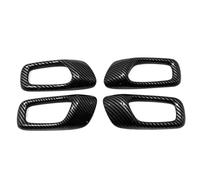Car Door Handle Fit For Honda Fit For Civic 11th Gen 2022-2024 Car Inner Door Handle Bowl Cover Trim Frame Sticker Car Door Latch Handle(Carbon fiber)