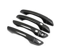 Car Door Handle Fits for Citroen C4 for Picasso for Grand C4 for Picasso 2014-2019 Car Door Handle Cover Trim Sticker Auto Parts(Silver no sensors)(Carbon 2 sensors)