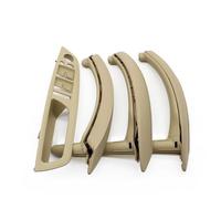 Car Door Handle for BMW for X5 for X6 for E70 for E71 2007 2008 2009 2010 2011-2013 2014 LHD RHD Interior Door Window Switch Panel Pull Handle with Leather Cover Interior Door Handle(LHD Set Beige)