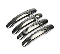 Car Door Handle For C-Max For Kuga For Escape 2011-2018 Carbon Fiber Printed Exterior Door Handle Cover Moulding Trim Door Handle