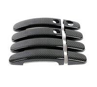Car Door Handle For C-Max For Kuga For Escape 2011-2018 Carbon Fiber Printed Exterior Door Handle Cover Moulding Trim Door Handle