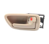 Car Door Handle Interior Pull Handle Replacement Black Mounting Bracket with Red Release Detail for Vehicle Cabin Door Opening and Closing Suitable for Car Interior Repair, Beige, Right Side