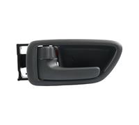 Car Door Handle Interior Pull Replacement with Recessed Grip Surface Black Mounting Bracket Red Release for Automotive Use, Gray, Left Side