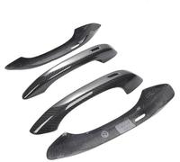 car door handle Outer Door Handle for cayenne 2018+ Cover Trims Exterior 4pcs Glossy Carbon Fiber Auto