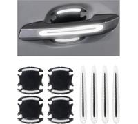 Car Door Handle Protectors Suitable For Land Rover Defender 110 Discovery Sport P300e Freelander 2 Range Rover，Waterproof Anti-Scratches Cup Protector Safety Reflective Strips Cover