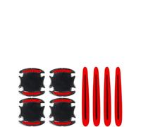 Car Door Handle Protectors Suitable For Land Rover Range Rover Evoque Coupe Sport SDV6 HSE SE SV Velar，Waterproof Anti-Scratches Cup Protector Safety Reflective Strips Cover,A/Red