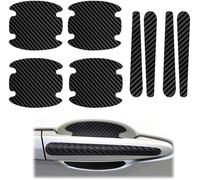 Car Door Handle Scratch Protectors for Renault Clio 5 (V) I 2019-2024, 8PCS Waterproof Carbon Fiber Auto Door Handle Protective Film Door Side Handle Paint Guard