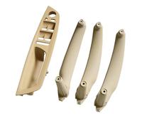 Car door handrail Armrest Front Driver Interior Door Handle Pull Trim Cover Compatible With BMW E70 E71 FOR X5 X6 OE 51416969401 2007-2014(LHD Beige 4Pcs)