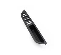 Car Door Inner Handle Car Inner Insider Interior Handle Inner Door Armrest Panel Pull Trim Window Switch Cover for BMW 5 for Series E60 E61 2006-2010 LHD RHD(RHD-Black)