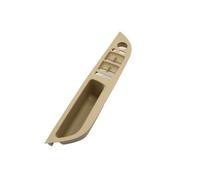Car Door Inner Handle Car Inner Insider Interior Handle Inner Door Armrest Panel Pull Trim Window Switch Cover for BMW 5 for Series E60 E61 2006-2010 LHD RHD(LHD-Beige)