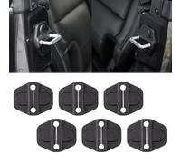 Car Door Latch Cover - 6Pcs Car Door Lock Cover Thick ABS Latch Black Protective Covers to Reduce Noise
