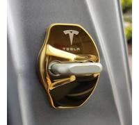 Car Door Latch Cover for Tesla Model Y, 4 Pcs Car Door Lock Protectors with Silent Shock Absorption Car Door Lock Latches Protection Stopper Covers,E
