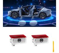 Car Door Lights Logo Projector Puddle Lights Compatible with A B C E M GL GLA GLC GLE Class Accessories, No Fade 4K-HD Car Welcome Lights(2 Pack)