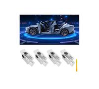 Car Door Lights Logo Projector Puddle Lights Compatible with A1/A3/A4/A5/A6/A7/A8/Q3/Q5/Q7/Q8/R8/TT/A4L/A6L E-Tron Series Accessories, No Fade 4K-HD Car Welcome Lights(4 Pack, Dual Plug)