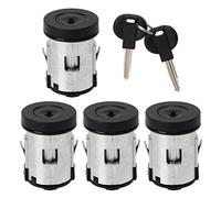 Car Door Lock Cylinder Set with Keys 9926Q7 Durable Direct Replacement Smooth Operation for Expert Dispatch Scudo 1996 2006 Metal Alloy ABS 4 Lock Cylinders 2 Keys