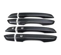 Car Door Lock Latch Cover for Civic 10th 2016-2019 Car Door Handle Covers Trim Cap Scratch Proof Set Styling Exterior Part Accessories LHD(Carbon)