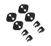 Car Door Lock Latch Covers Compatible With For Toyota Rav4 2019 To 2022 Models Black Abs Plastic Protector Trim Pieces Exterior Styling Accessories Against Scratches And Damage Eight Piece Kit