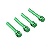 Car Door Lock Pin Cover Aluminum Alloy Safety Button for Auto Interior Security - Visual Reminder Red Blue Black Silver 11x8mm(Green)