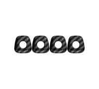 Car Door Lock Pin Knob Cap Cover Trim 4Pcs Decoration Sticker Accessories For BMW X1 F48 X2 F39 2016 2017 2018 2019-2022(BLACK)