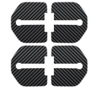 Car Door Lock Protector Cover for Land Rover range rover evoque 2012-2018,4 pcs, Stainless Steel, Protect Buckle,E-carbon fiber