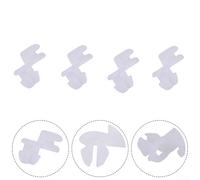 Car Door Lock Rod Clip Set, 4-Pack White Plastic Fasteners Compatible with for Door Trim Panel, Compatible with 5-7mm Hole, 23 x 9.5 x 18 mm