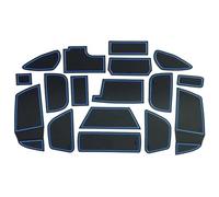 Car Door Mat For Focus 3 3.5 MK3 ST RS For Facelift 2015 2016 2017 2018 Cushion Gate Storage Slot Coaster Sticke Pad Rubber Door Groove Mat(Blu)