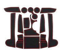 Car Door Mat For Kia For Sportage NQ5 2021 2022 2023 Anti-Slip Gate Slot Cup Mat Non-Slip Pad Accessories LHD(Rosso)