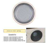 Car Door Midrange Speaker Cover Compatible with For BMW X1 X2 F48 F49 F39 F52 F45 F46, Protective ABS Speaker Guard, Engineered to Shield from Dust While Preserving Audio (Light Beige )