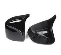 Car Door Mirror Cover Casing For For X5 For X6 For E70 For E71 2007-2013 Carbon Fiber/ABS 2x Mirror Cover Car Side Rearview Mirror Cap Cover Shell(Glossy Black)