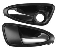 car Door Opener Inside Front Left Right Inside Door Handle Chrome for Seat Ibiza 2009-2012 FL FR 6J1837113A 6J1837114A Parts(A Pair (FL FR))