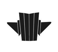 Car Door Pillar Window Compatible With Hyundai For Verna 2008-2016 Glossy Black Window Door Column Deal B C Pillar Post Cover Trim Auto Exterior Sticker