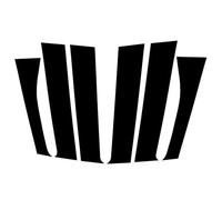 Car Door Pillar Window Compatible With Mitsubishi For Outlander 2013-2020 6PCS Polished Pillar Posts Window Trim Cover BC Column Sticker Car Accessories