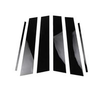 Car Door Pillar Window Compatible With VW For Golf For MK6 5K 2009 2010 2011 2012 Glossy Black Window Door Column B C Pillar Post Cover Trim Decoration Stickers