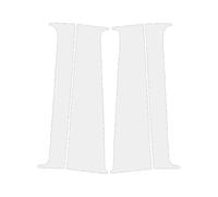 Car Door Pillar Window Compatible With VW T5 T6 2008-2017 2018 2019 2020 2021 4Pcs Pillar Posts Window Door Side Trim Cover Stickers Car Exterior Moulding(Silver)